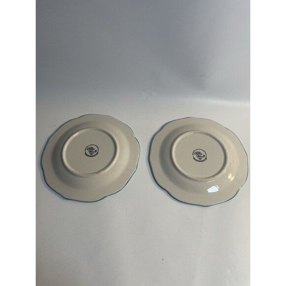 The Pioneer Woman Turquoise Floral Salad Plates 8.5” In Vintage Bloom Set of 2 - Picture 6 of 6